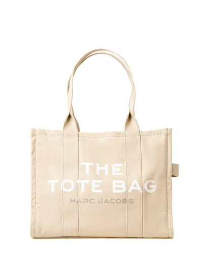 Marc Jacobs Rectangular Canvas Tote With Logo Print