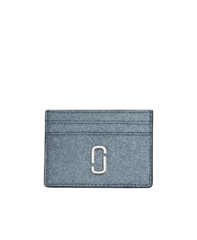 Marc Jacobs Silver 'the Galactic Glitter J Marc' Card Holder