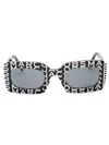 Marc Jacobs Rectangular Frame Sunglasses For Men In Blue