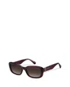 Marc Jacobs 55mm Rectangular Sunglasses In White