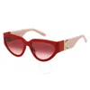 Marc Jacobs Red Gradient Cat Eye Ladies Sunglasses Marc 645/s 092y/tx 57