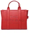 MARC JACOBS RED LEATHER SMALL TOTE BAG