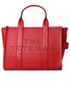 MARC JACOBS RED LEATHER SMALL TOTE BAG