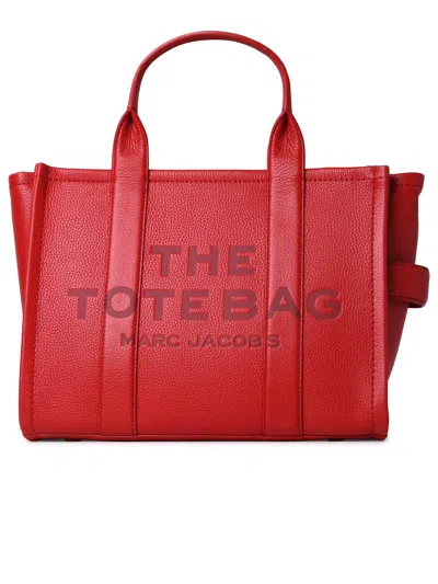 Marc Jacobs Red Leather Small Tote Bag