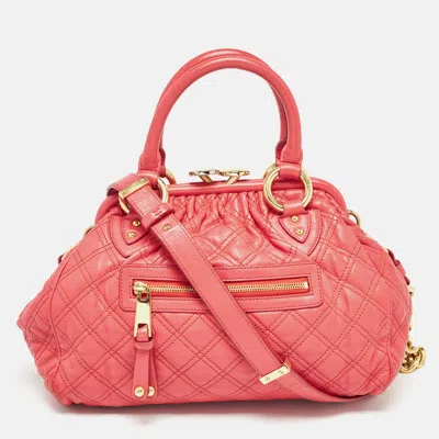 Pre-owned Marc Jacobs Red Quilted Leather Stam Shoulder Bag