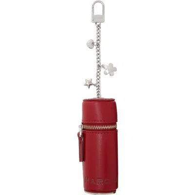 Marc Jacobs Red 'the Everyday Lipstick Case' Bag Charm In 634 Crimson