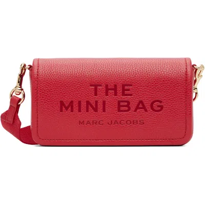 MARC JACOBS RED 'THE LEATHER MINI' BAG