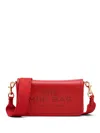 Marc Jacobs The Mini Grained Leather Crossbody Bag In Red