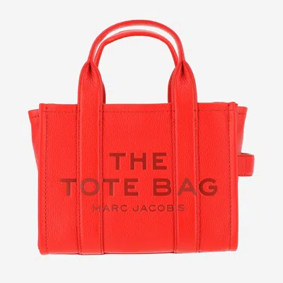 Marc Jacobs Red The Leather Mini Tote Bag