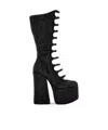 Marc Jacobs Black 'the Rhinestone Kiki Knee-high' Tall Boots In Black