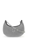 Marc Jacobs Rhinestone Small Curve Shoulder Bag In Crystals