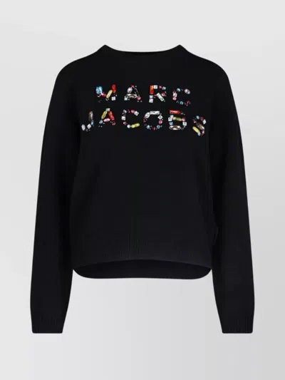 Marc Jacobs Ribbed Crewneck Knitwear Long Sleeves In Black