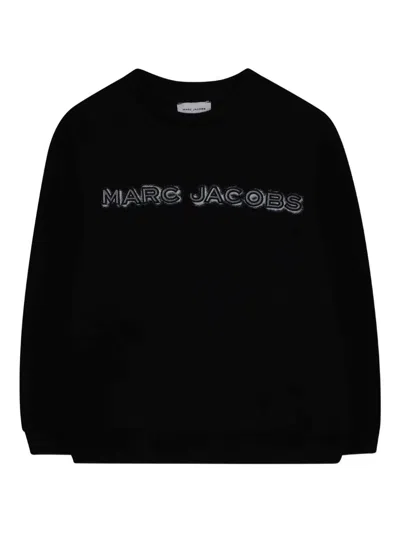 Marc Jacobs Ribbed Hem Sweater For Boys In Black