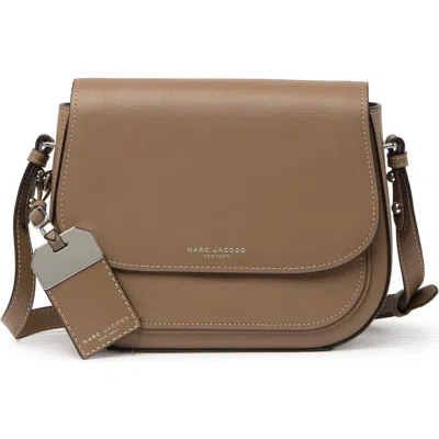 Marc Jacobs Rider Leather Crossbody Bag In French Grey