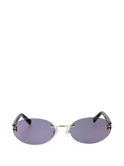 Marc Jacobs Rimless Oval-frame Sunglasses In Gold