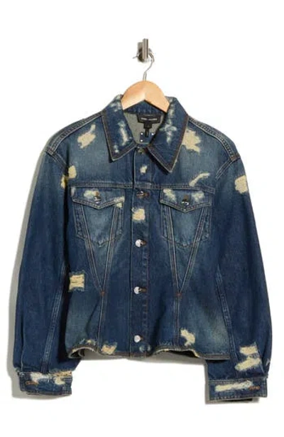 MARC JACOBS MARC JACOBS RIP & REPAIR DENIM JACKET