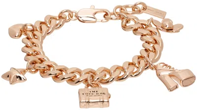 Marc Jacobs Rose Gold 'the Mini Icon Charm' Bracelet