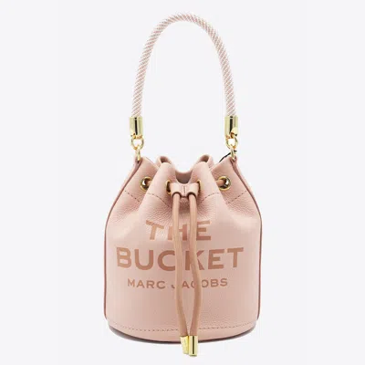MARC JACOBS MARC JACOBS ROSE LEATHER BUCKET BAG