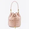 MARC JACOBS ROSE LEATHER BUCKET BAG