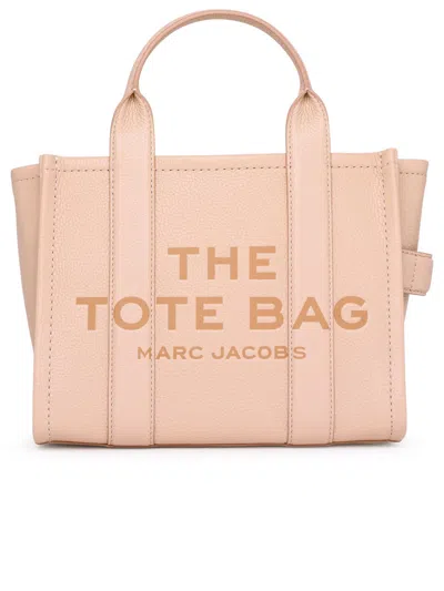 Marc Jacobs The Leather Medium Tote Rose Handbag In Pink