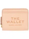 Marc Jacobs Rose Pink Leather Pebbled Wallet In Pink