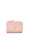 Marc Jacobs Rose Pink Leather Wallet With Logo