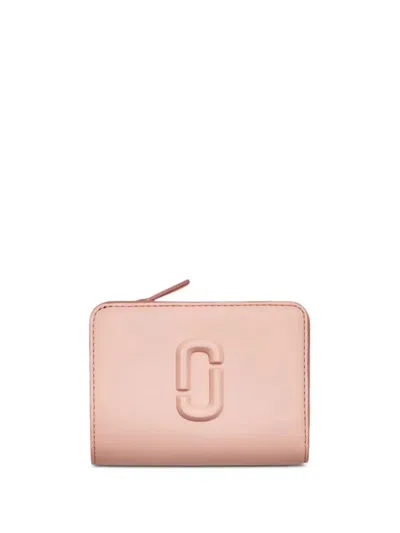 Marc Jacobs Rose Pink Leather Wallet With Logo