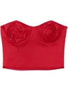 Marc Jacobs Red The Duchess Satin Rose Corset In Red