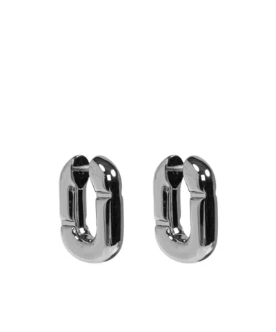 Marc Jacobs Round Earrings In Neutral