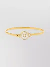 Marc Jacobs The Button Hinge Bracelet Accessories In Yellow