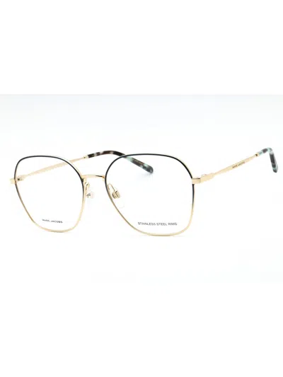 Marc Jacobs Round Frame Eyeglasses For Women In Gold