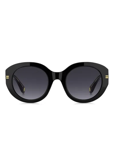Marc Jacobs Round-frame Sunglasses In Black