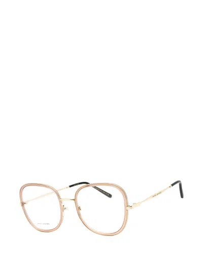 Marc Jacobs Round Full-rim Eyeglasses In Gold