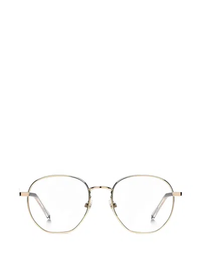 Marc Jacobs Round Full-rimglasses In Gold