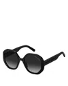 Marc Jacobs Marc 659/s 807/9o Women's Sunglasses - Black Frame, Grey Gradient Lenses In Black