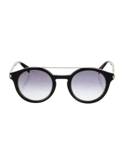 Pre-owned Marc Jacobs Round Gradient Sunglasses In Black