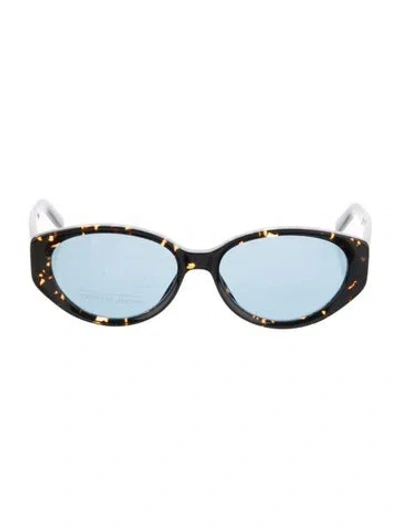 Pre-owned Marc Jacobs Round Gradient Sunglasses In Brown