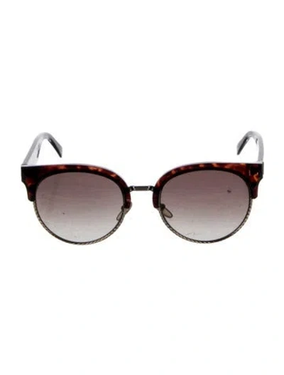 Pre-owned Marc Jacobs Round Gradient Sunglasses In Brown