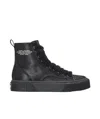 Marc Jacobs The Satin High Top Sneakers In Black
