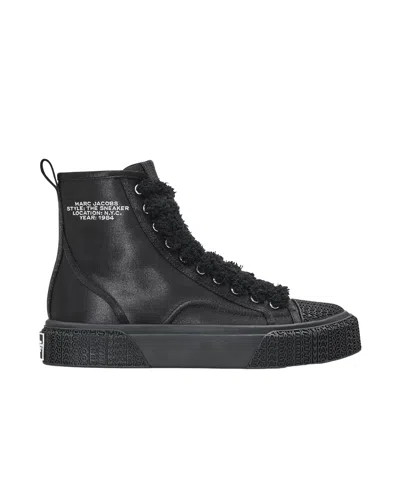 Marc Jacobs Round-head High-top Casual Shoes In Black