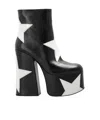 Marc Jacobs Black 'the Star Patchwork Kiki Platform' Boots In Black