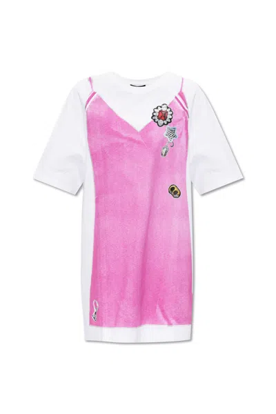 Marc Jacobs Round-neck Dress In White