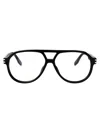 Marc Jacobs Eyewear Aviator Frame Glasses In Black