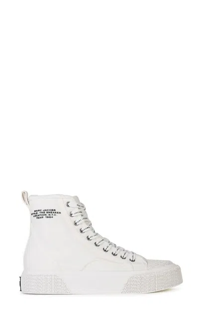 Marc Jacobs Round Toe High In White