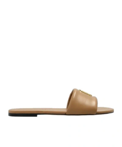 Marc Jacobs Round Toe Slippers In Brown