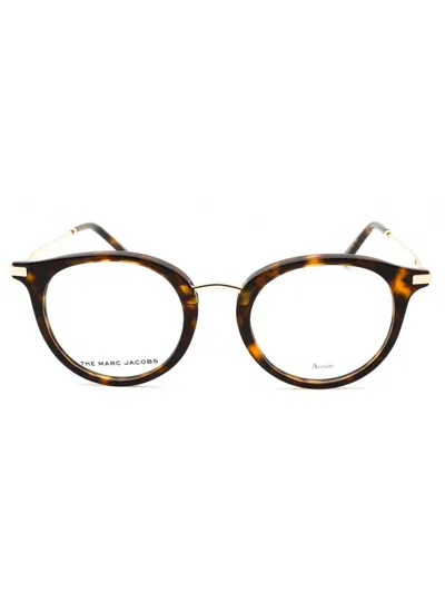 Marc Jacobs Round Women's Eyeglasses In Brown