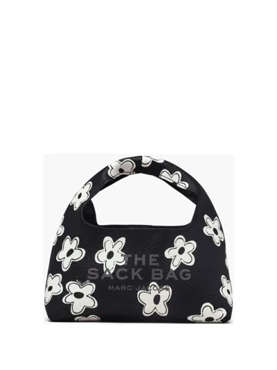 Marc Jacobs Rounded Top Handle Leather Bag In Black
