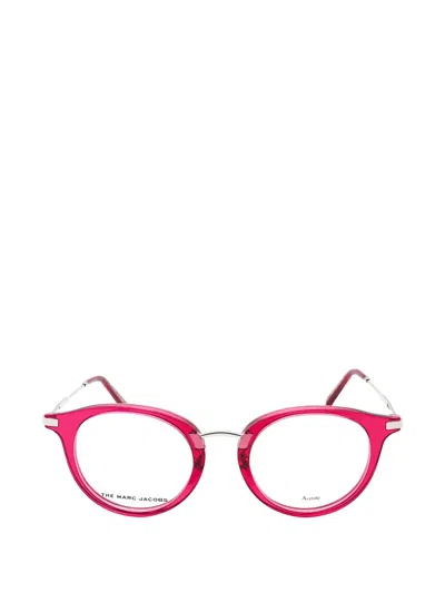 Marc Jacobs Round-frame Glasses In Orange
