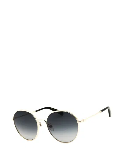 Marc Jacobs Round-frame Sunglasses In Gold