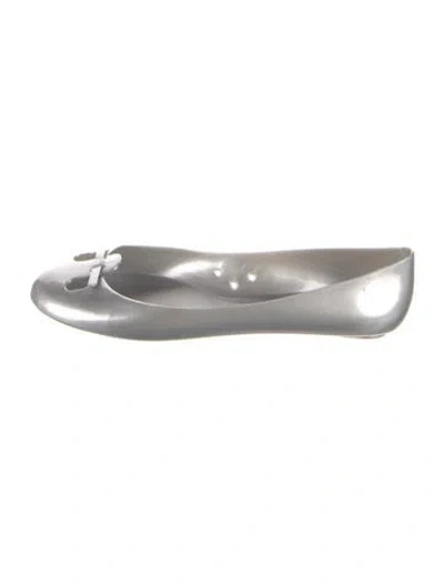Pre-owned Marc Jacobs Rubber Ballet Flats In Gray